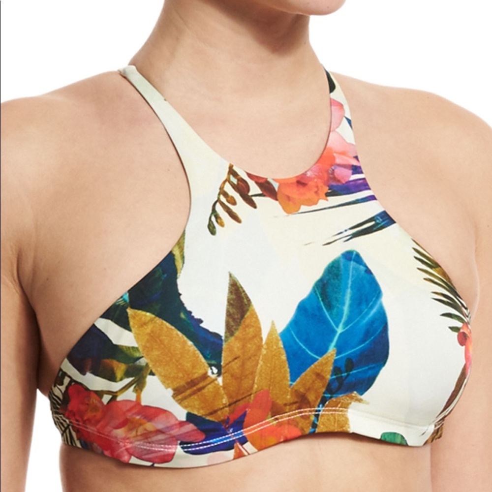 Vitamin A - Cozumel Maya High-Neck Swim Top